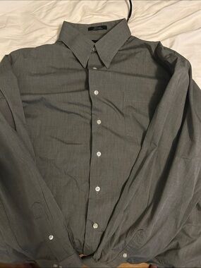 Mens Calvin Klein Button-Up Dress Shirt - Classic Collar
